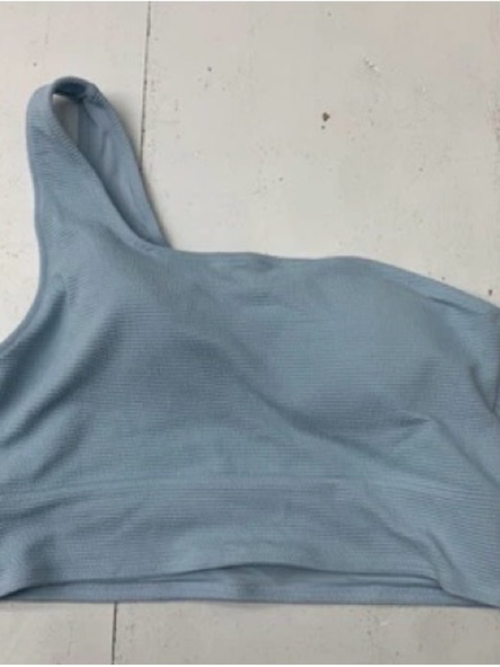 Old Navy Light Blue One-Shoulder Bikini Top